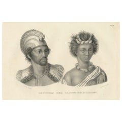 Abitanti delle Isole Sandwich (Hawaii) di Brodtman, 1835