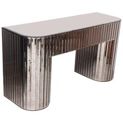 Hollywood Regency Mid-Century Mirrored Console