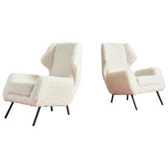 1960's Italian Wingback Chairs