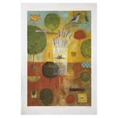 Contemporary Giclee auf Papier von Marti Somers "Watching Collecting" Künstler signiert