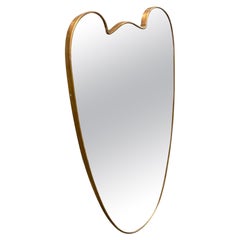 Eye Catching Brass Mirror - Italy 1950s
