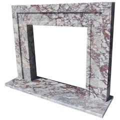 Bespoke Viola Marble Fireplace Mantel