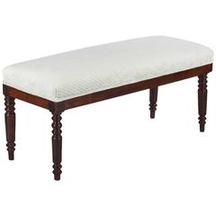 French Louis Philippe Style Upholstered Bench, Early 1900s