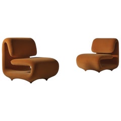 Etienne Henri Martin ‘series 1500’ lounge chairs, France 1960s