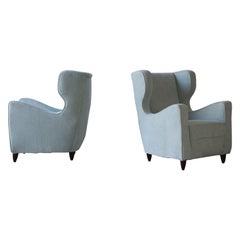 Pair of Gio Ponti attributed Armchairs Italy, 1950s