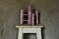 Communicating Vases 4 elements PINK in ceramic XXI Century by Chiara Berta Artist