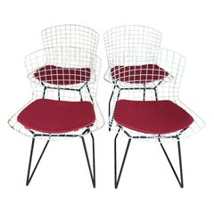 Ensemble de quatre chaises Harry Bertoia modèle 420 pour Knoll International 1950