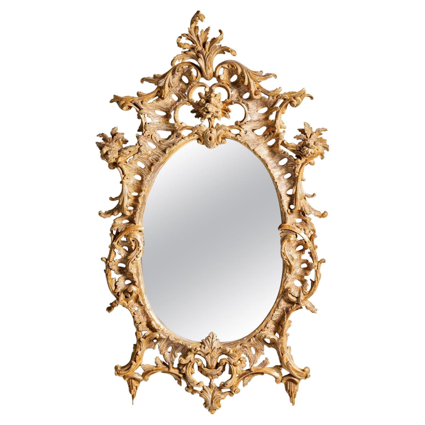 George III Giltwood Wall Mirror, England c. 1770