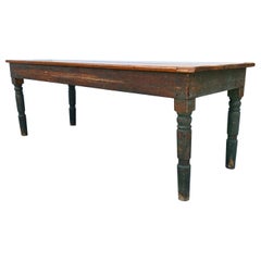 A Large Antique English Pine Table
