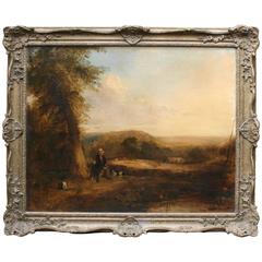 Fine Romantic 18th Century Landscape Painting