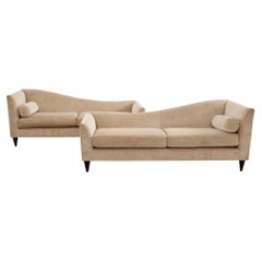 Pair of Thomas Pheasant for Baker Patricia Chaise Lounges
