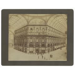 Photograph of the Galleria Vittorio Emanuele II, Milan, Late 19th Century
