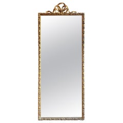 Antique Mirror du 19ème siècle, grand miroir français doré à l'or fin