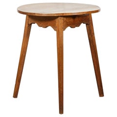 English 19thC Vernacular Ash Cricket Table