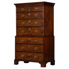 English George III Mahogany Chest on Chest
