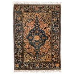Antique Sarouk with Center Medallion