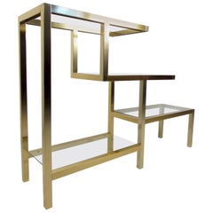 Vintage Modern Low Bookshelf after Milo Baughman