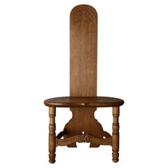 Antique Carved French Oak Corner Chair