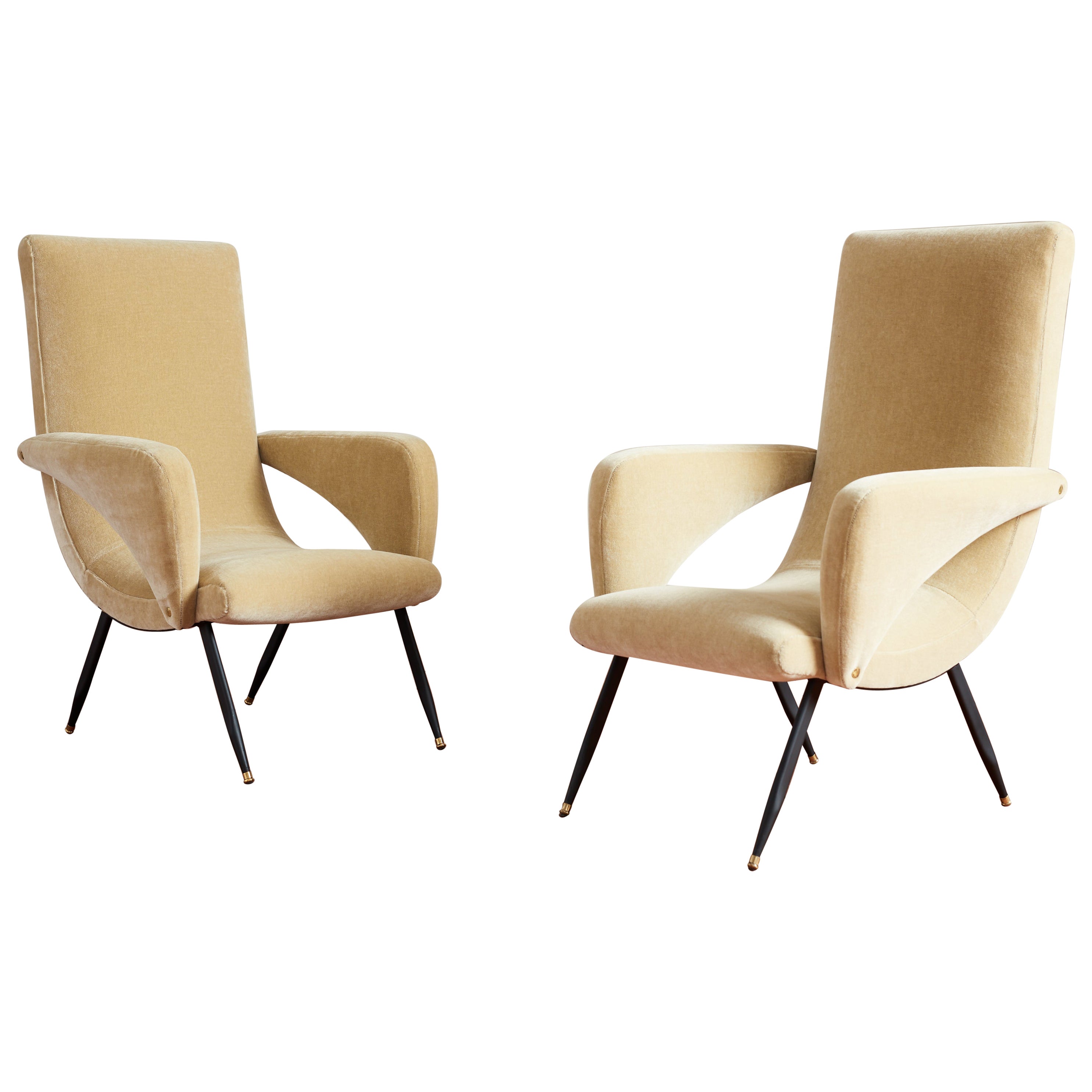 1950's Italian Armchairs For Sale