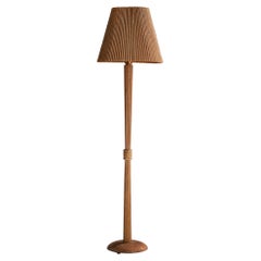 Amerikanische Designerin, Stehlampe, Eiche, Kupfer, Papier, USA, 1950er Jahre