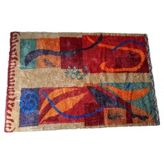8x10 Alfombra de lana escandinava vintage Ege Rya Shag