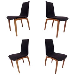 Retro Four Mid-Century Italian Dining Chairs