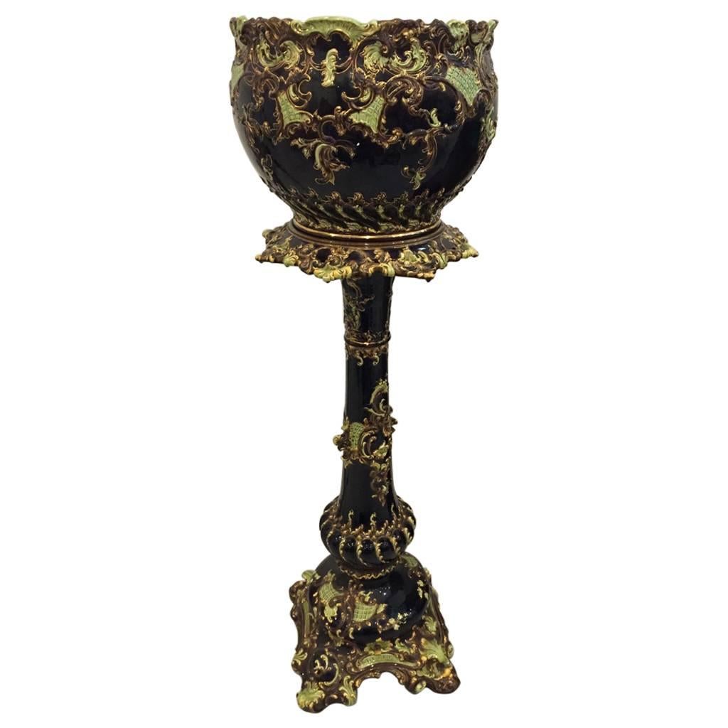 Ornate Standing Flower Pot Holder For Sale