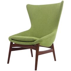 Danish Modern Chair High Back Chair Designed by Erling Torvits Danish Modern Chair High Back Chair Designed by Erling Torvits