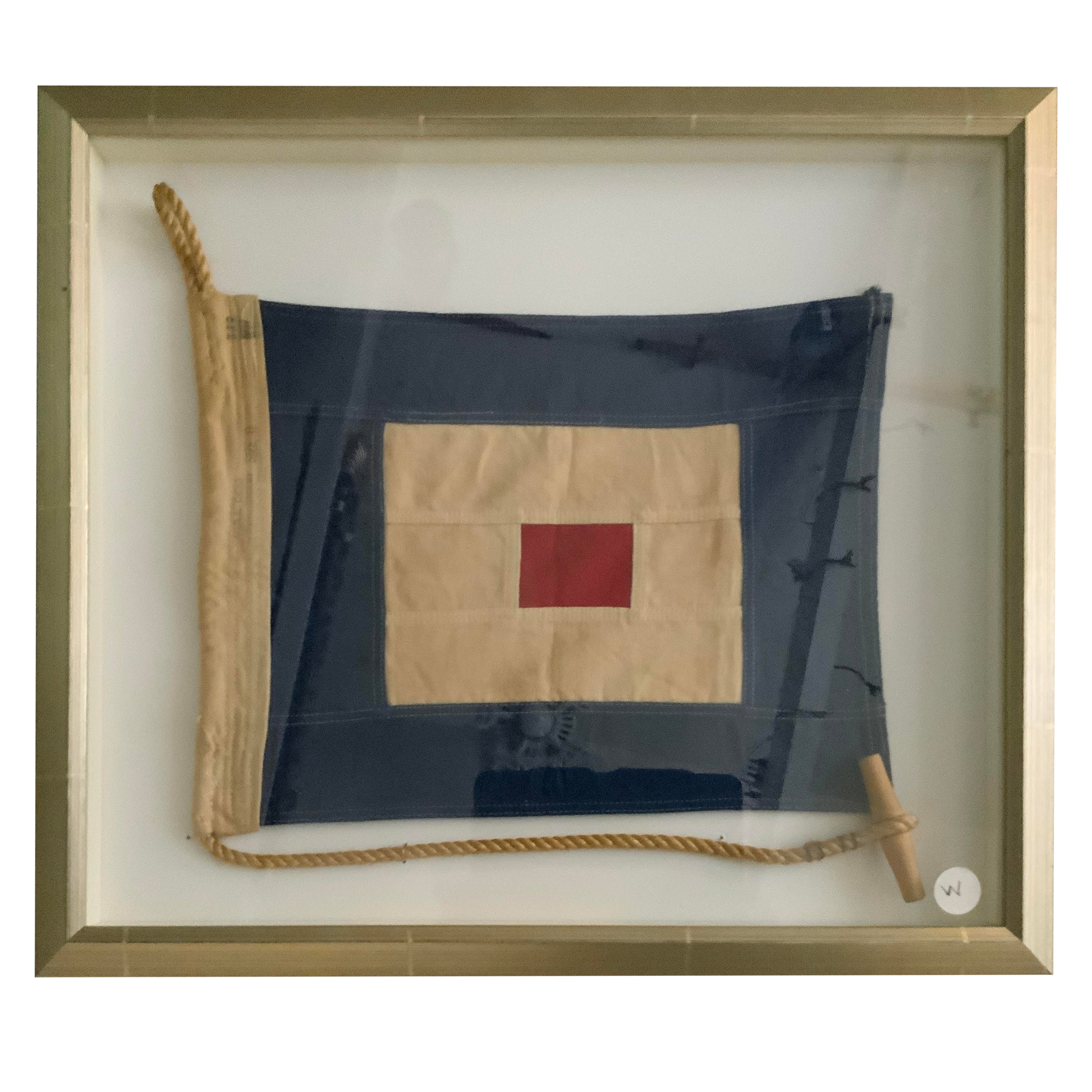 Cotton Nautical Signal Flag for Letter W