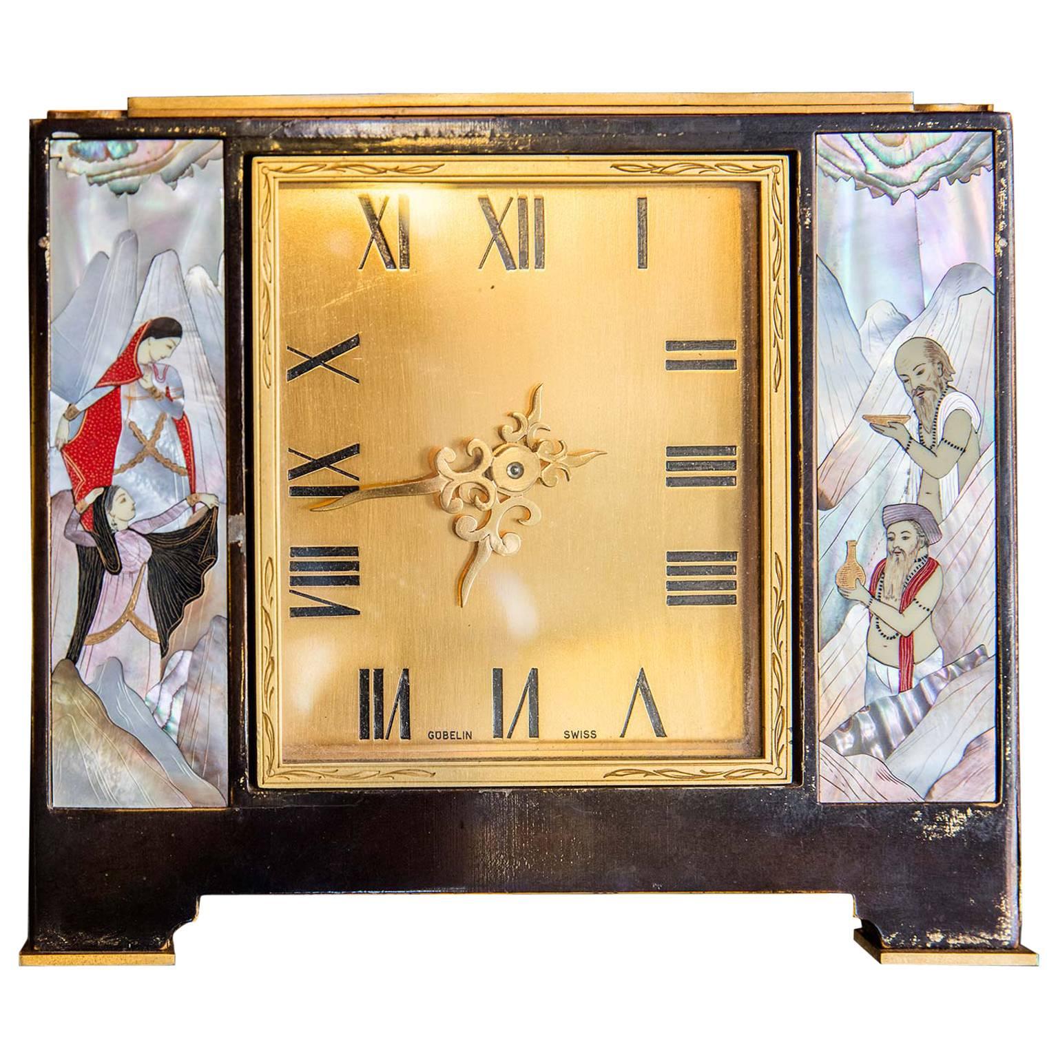 Gubelin Mantel Clock For Sale