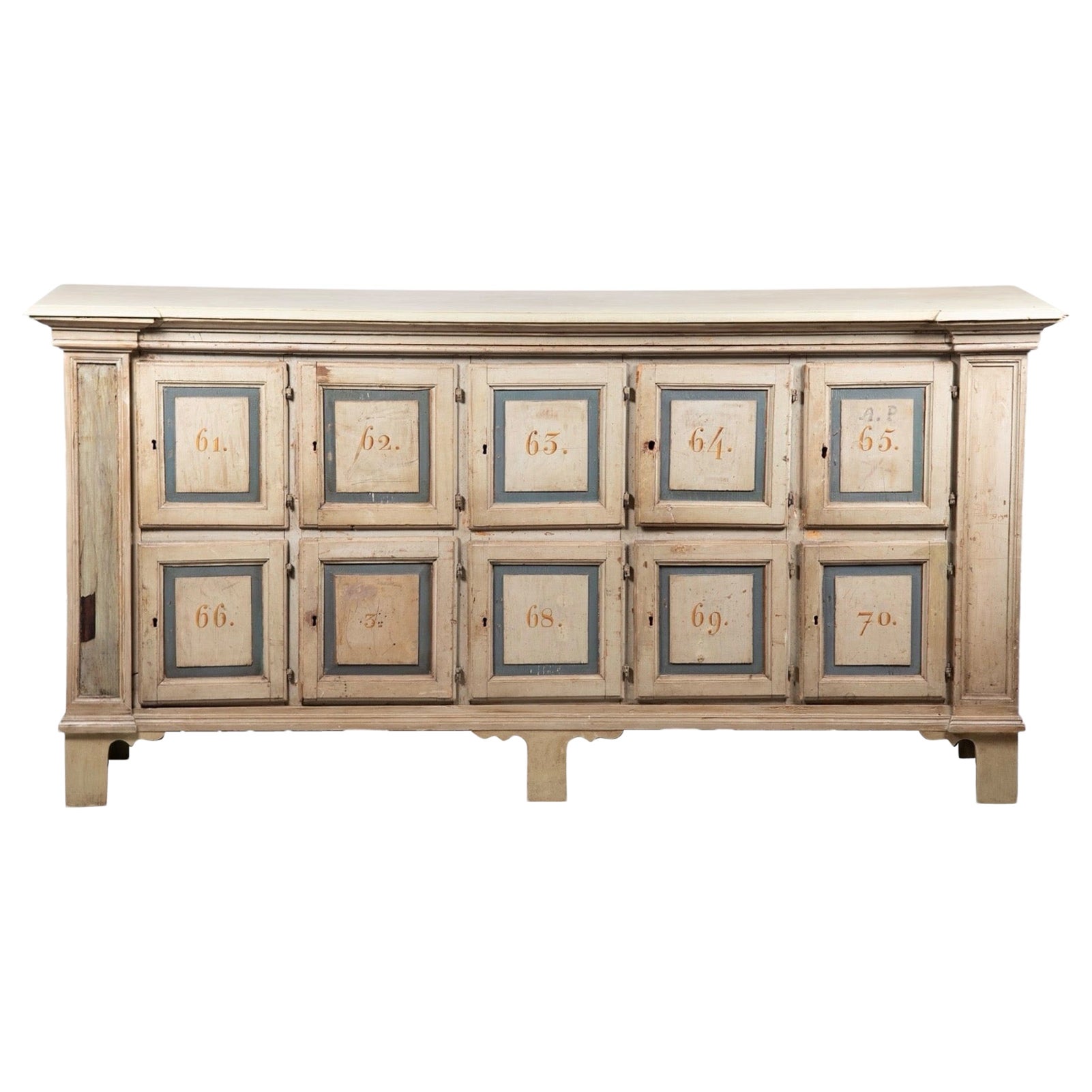 Inizio del XIX secolo. Armadietto / Credenza / Credenza americana rustica