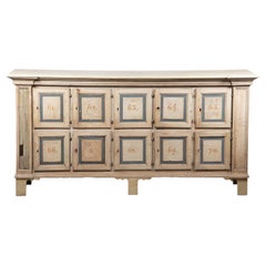 Early 19th-C. Rustic American Apothecary Cabinet / Credenza / Sideboard