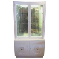 Lighted Lacquered and Lucite Cabinet by Lorin Jackson for Grosfeld House 6