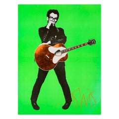 Vintage Elvis Costello Stiff Records UK Promo Poster by Barney Bubbles, 1978
