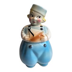 JAR Vintage Sailer Dutch Boy Cookie Jar, c. 1940