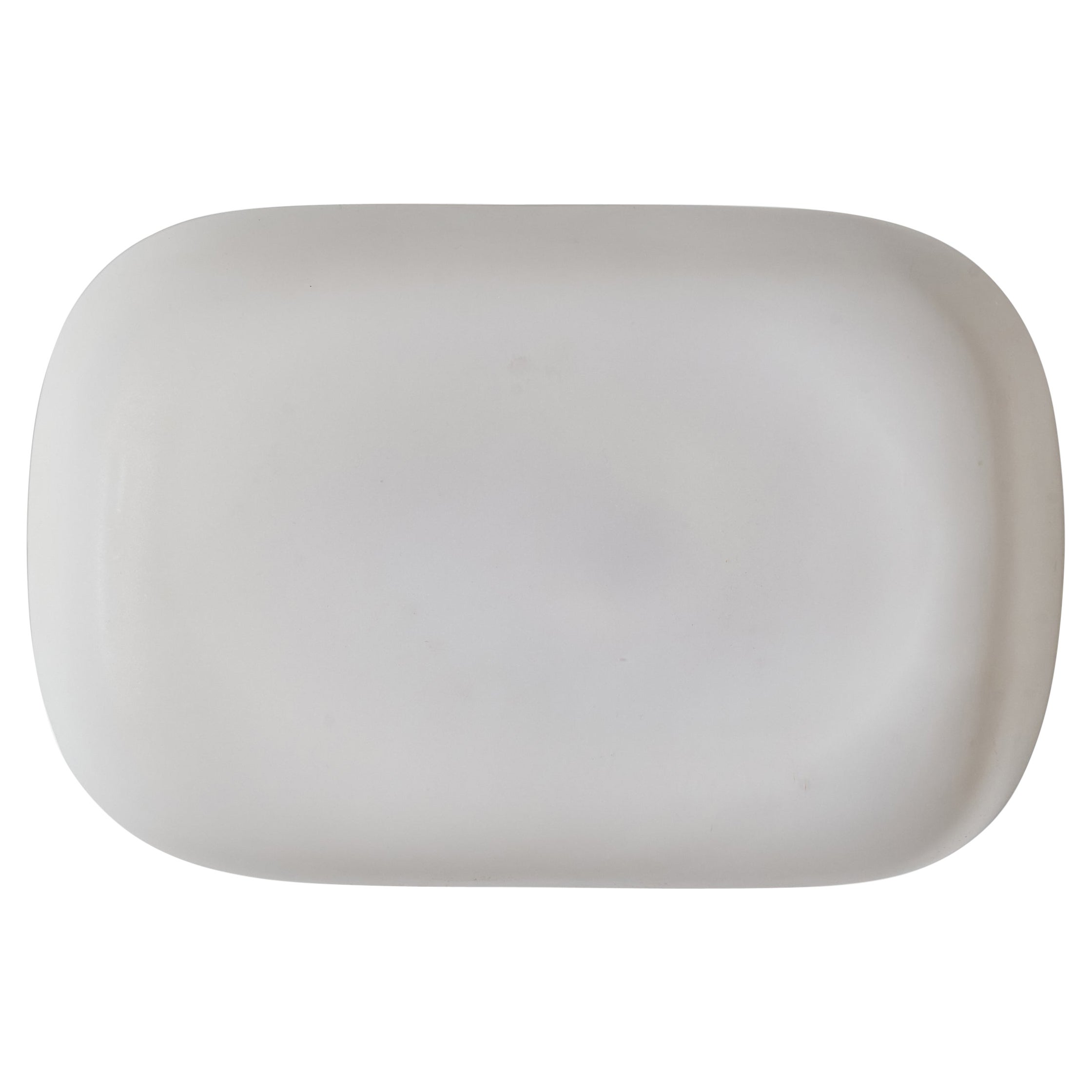 Italienischer Designer, Einbaubeleuchtung, Glas, Metall, Italien, 1960er Jahre.