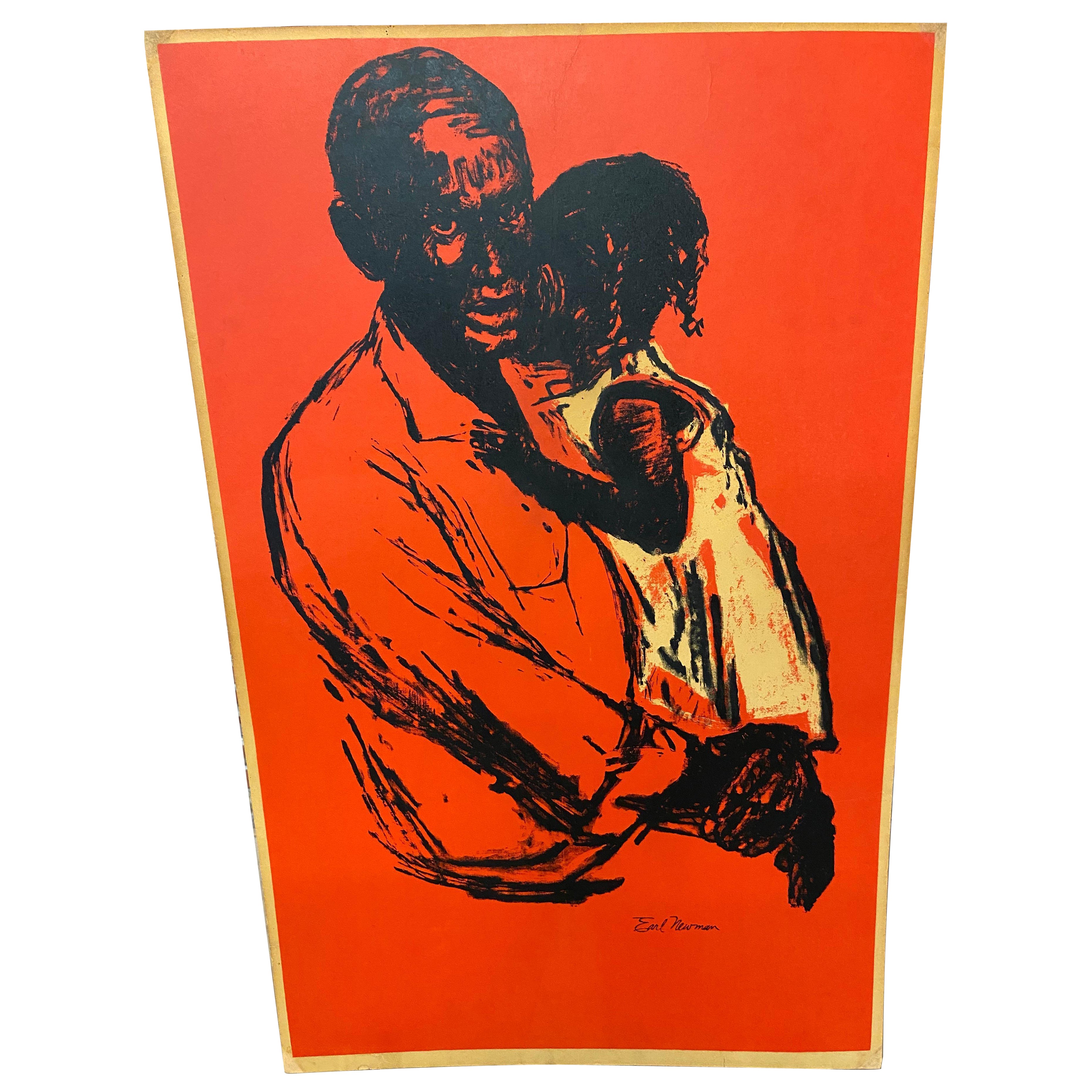 (DIRITTI CIVILI.) Earl Newman; artista. SNCC: Father & Child / 1965 in vendita
