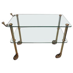 Vintage Brass Serving Cart by Osvaldo Borsani, circa 1938