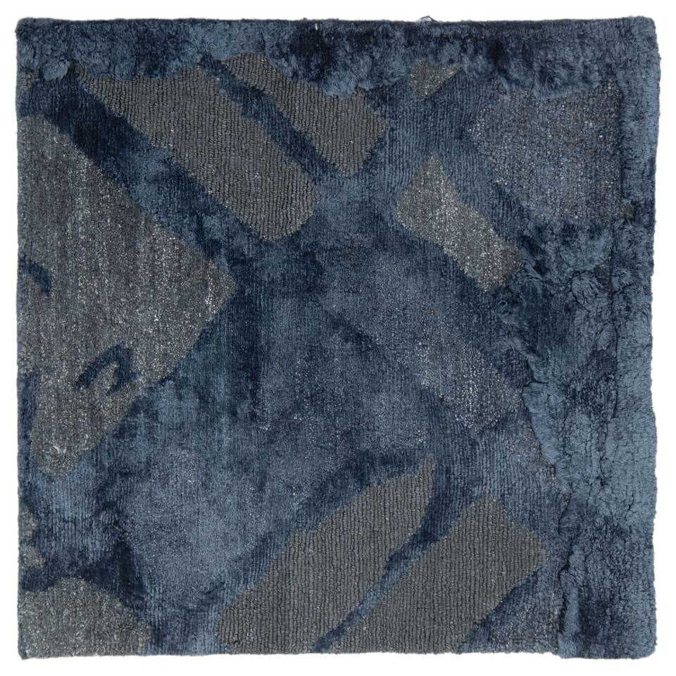 Blue Moon Rug by Pieces, Colorful Modern Hand Tufted Rug Carpet Octagon ...