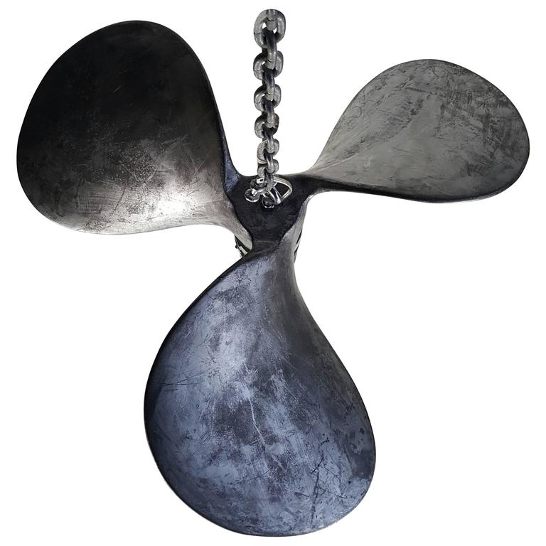 Industrial Aluminium Nautical Propeller Hanging Light Fixture at