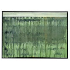 Vintage Boho Original Abstract Oil Painting on Canvas