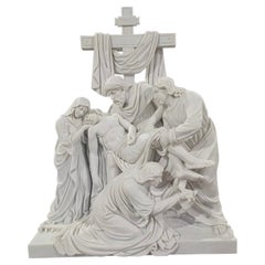 Christ en marbre sculpté