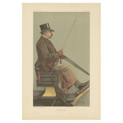 Antique Vanity Fair Print 'Four-in-Hand' Baron Adolph Wilhelm Deichmann – 1903