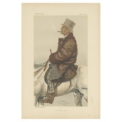 Antique Vanity Fair Print 'The Jockey Club' Frederick Barne – 1882
