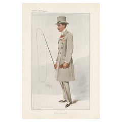 Antique Vanity Fair Print 'Mr. Alfred Gwynne Vanderbilt' by Spy – 1899