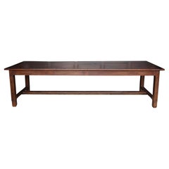 Large French Farm Dining Table from around 1900