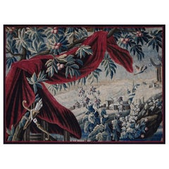 Tapisserie de la manufacture Royal Aubusson, verdure 18ème siècle L260x177 n° 1436