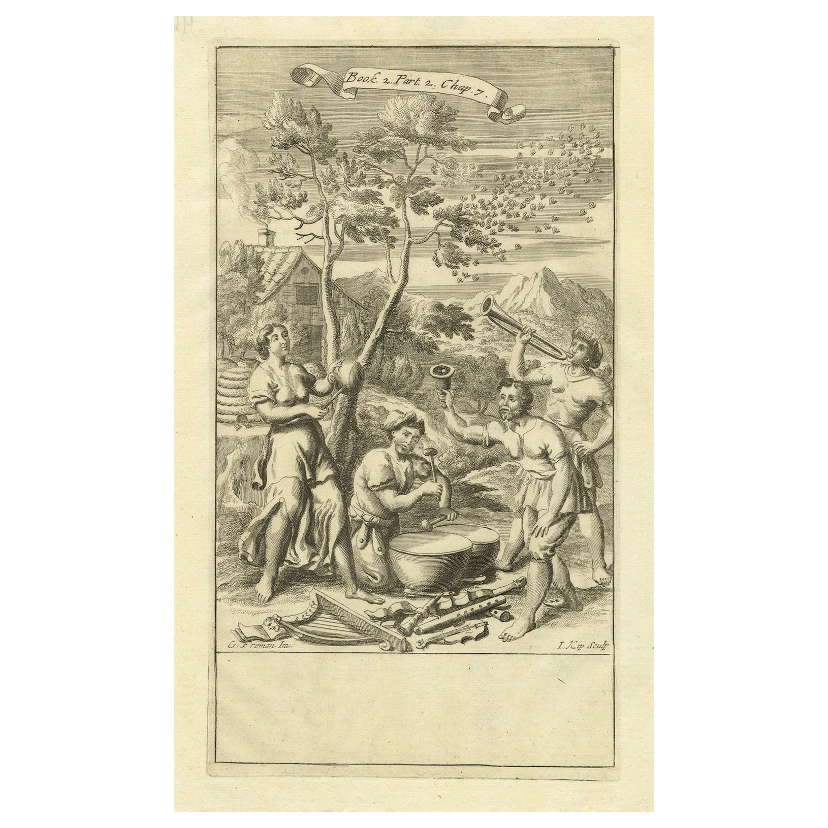 An Allegorical Illustration from Anthony Le Grand's The Principles of Philosophy