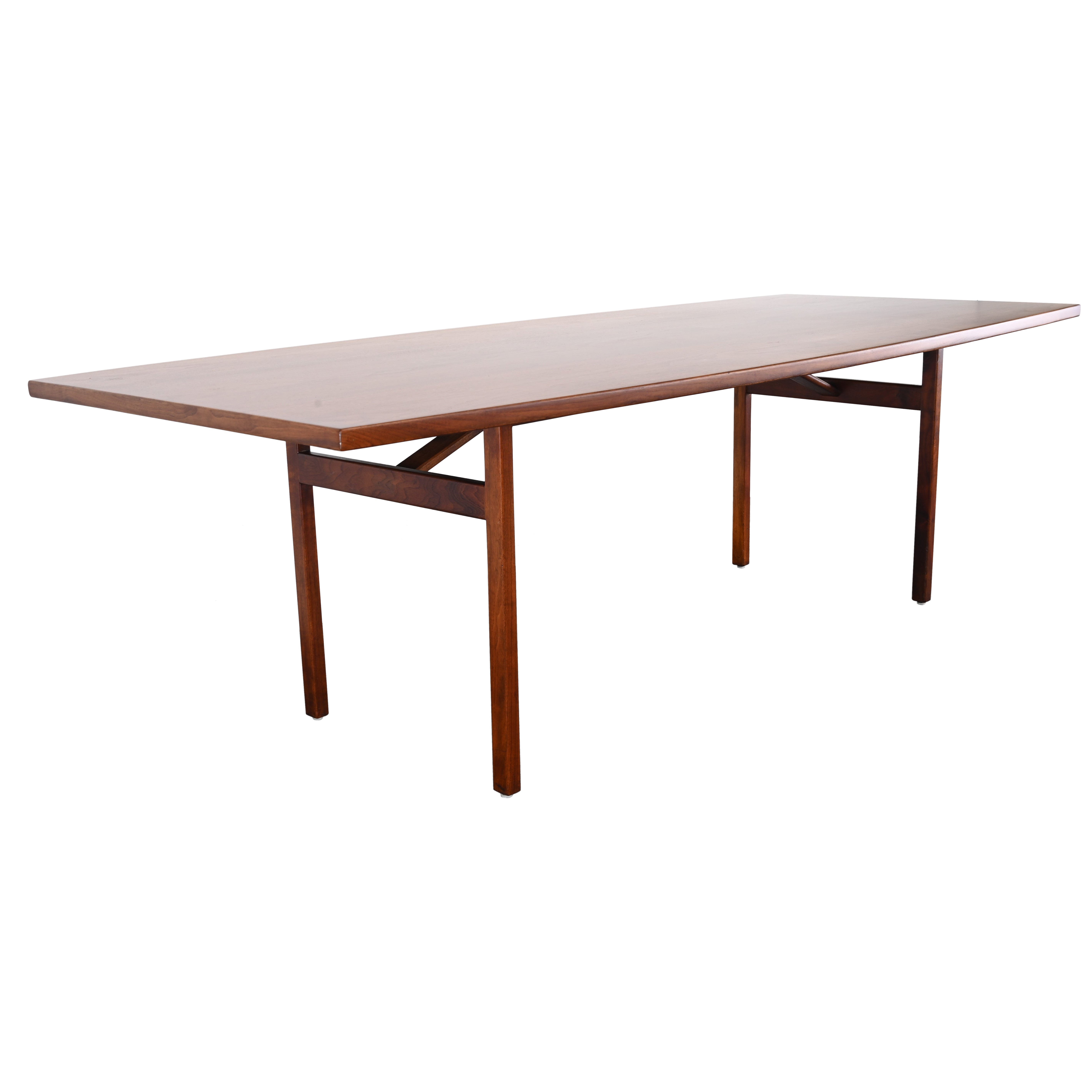 Table de salle à manger en noyer de Jens Risom, années 1950 en vente