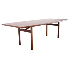 Jens Risom Walnut Dining Room Table, 1950s